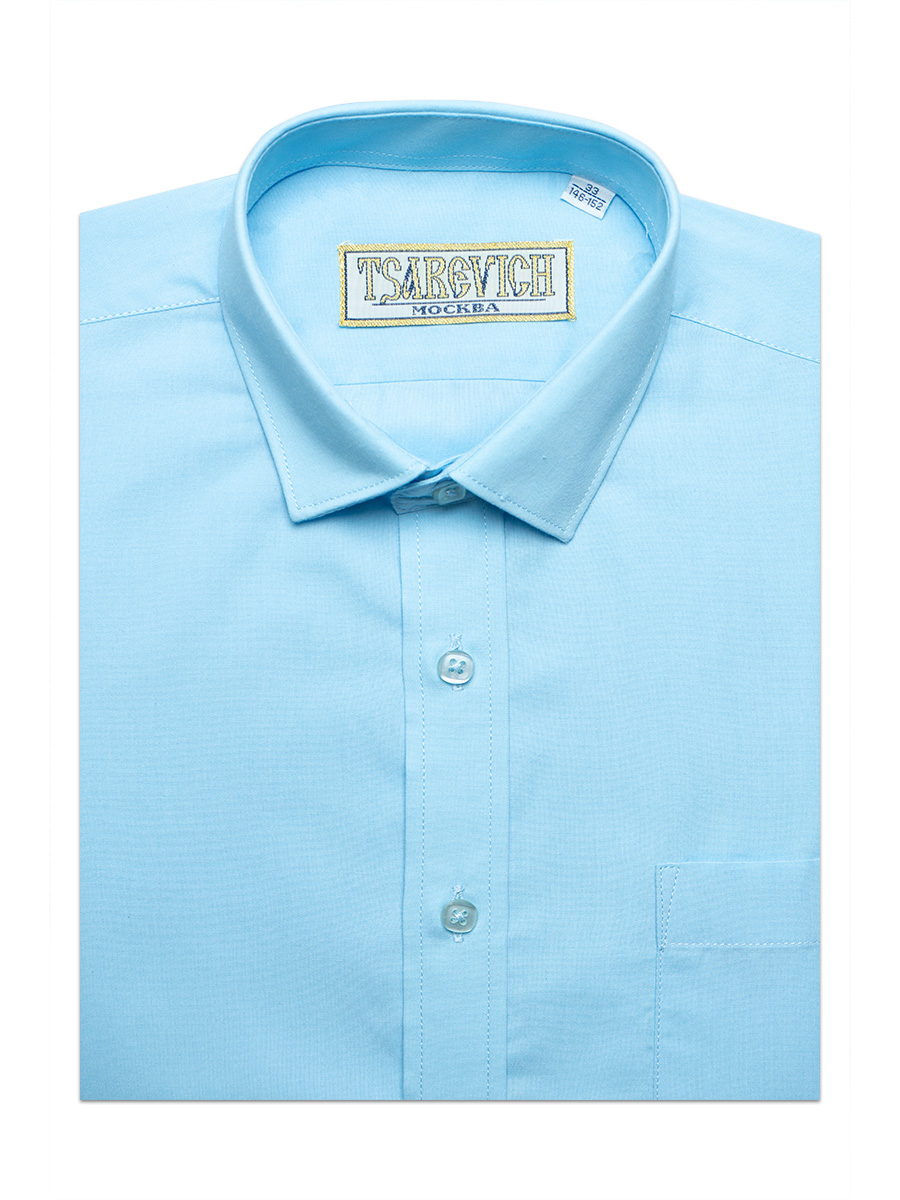 

Рубашка детская Tsarevich PT967 sl цв.голубой р.128, PT967 sl
