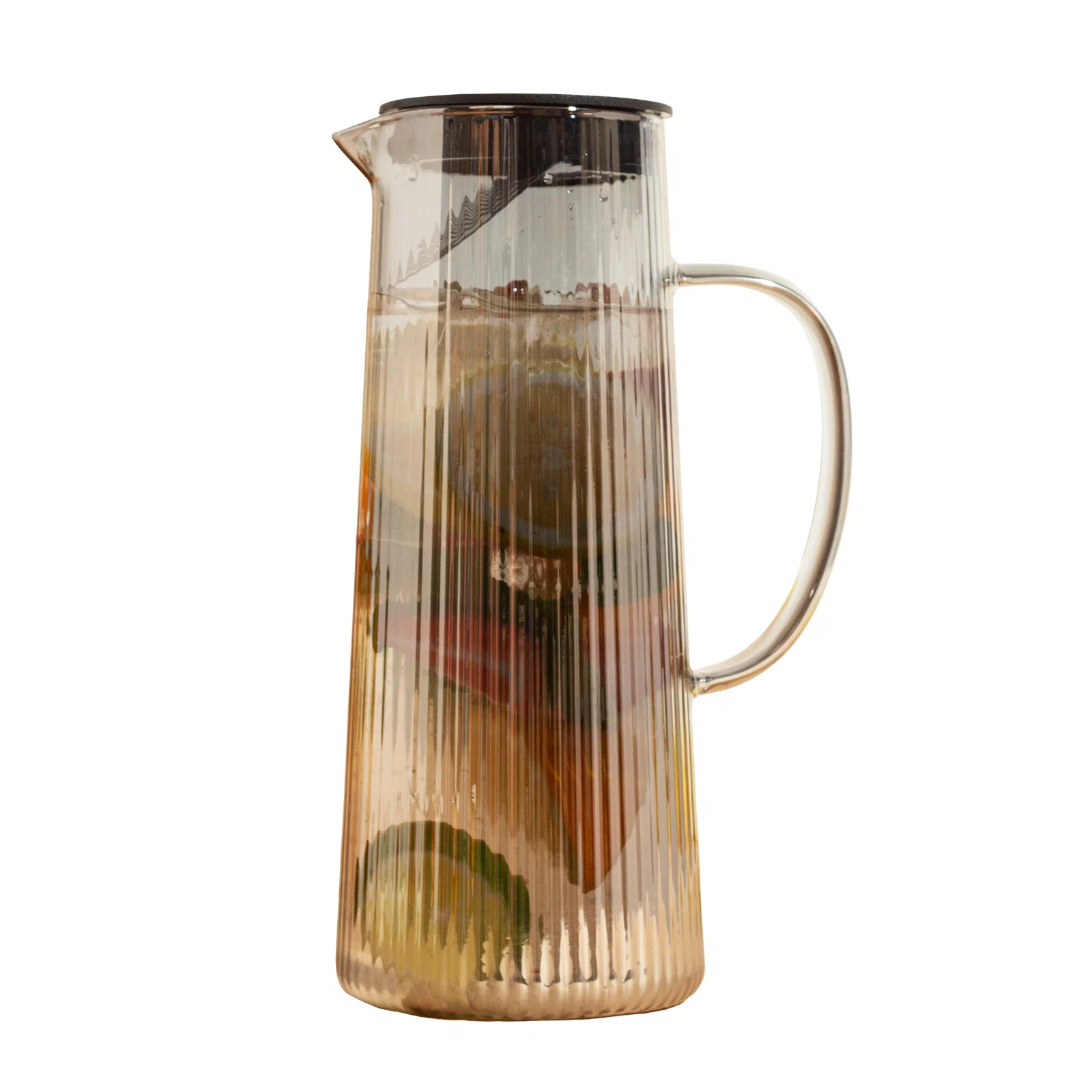 

Кувшин для воды UR HOME, стеклянный с крышкой, термостойкий, 1300 мл, jug/silvery, Прозрачный;серебристый