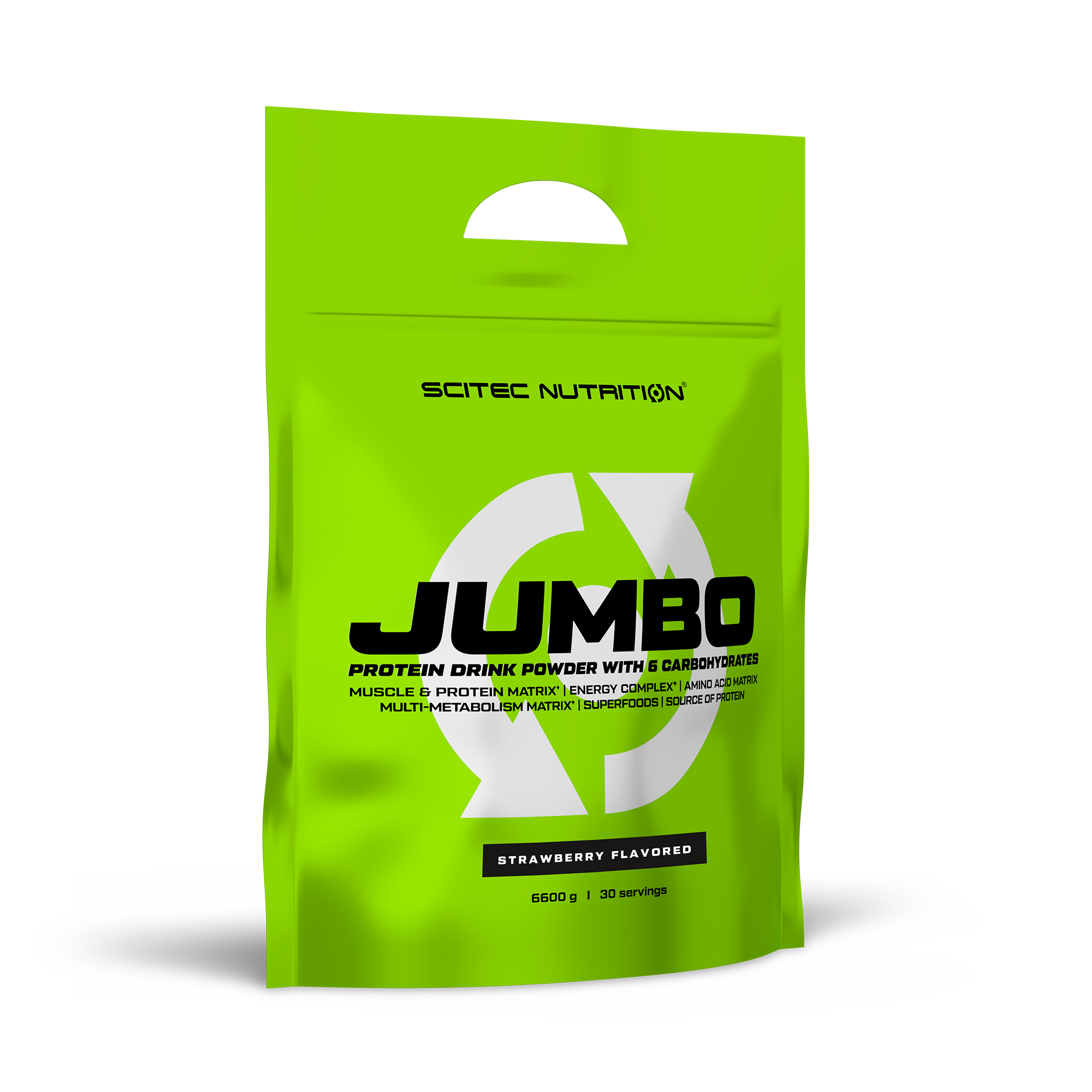 Гейнер Scitec Nutrition Jumbo 6600 гр., клубника