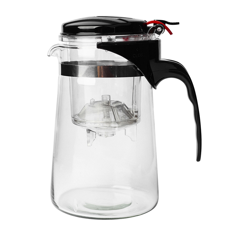 фото Чайник заварочный стеклянный с клавишей baziator гунфу mate tea cup hp0034 750 мл