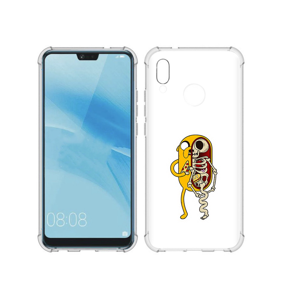 

Чехол MyPads Tocco для Huawei P20 Lite Джейк скелет (PT130405.51.64), Прозрачный, Tocco