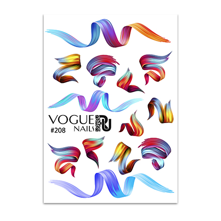 

Набор Vogue Nails Слайдер-дизайн №208, 2 шт., Разноцветный