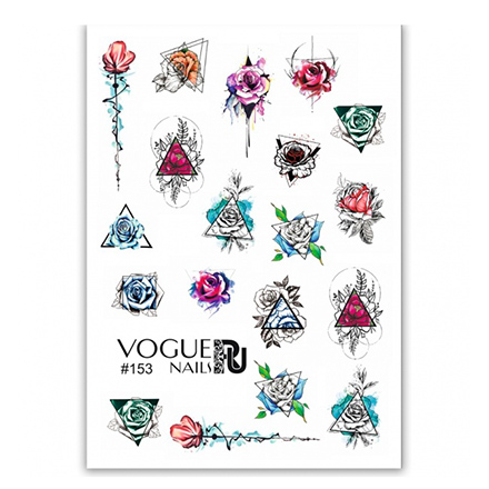 

Набор, Vogue Nails, Слайдер-дизайн №153, 2 шт., Разноцветный