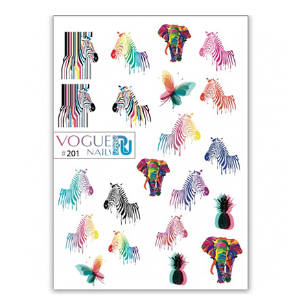 

Набор, Vogue Nails, Слайдер-дизайн №201, 2 шт.