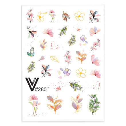 

Набор, Vogue Nails, Слайдер-дизайн №280, 2 шт., Разноцветный