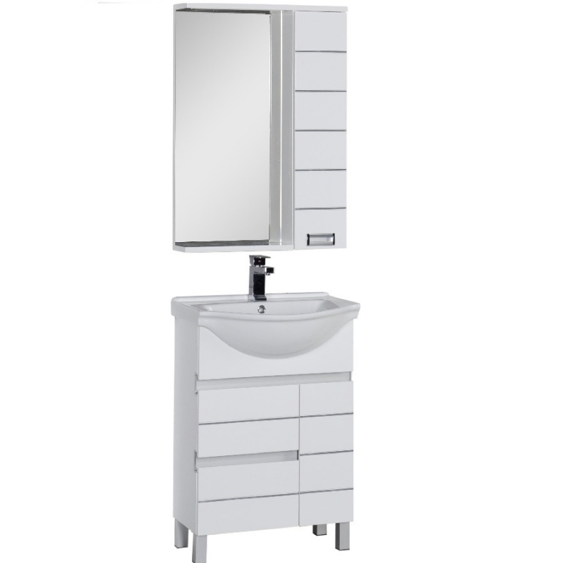 

Комплект мебели для ванной Aquanet Доминика 60 172403 подвесной Белый