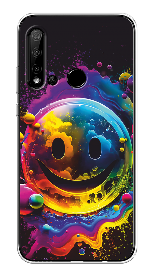 

Чехол Awog на Huawei P20 Lite 2019/Nova 5i "Кислотный смайл", Фиолетовый;желтый;синий, 69850-1