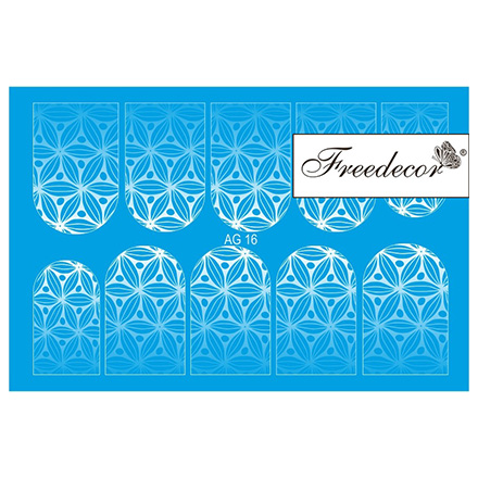 

Набор, Freedecor, Слайдер-дизайн «Аэрография» №16w, 3 шт., Белый