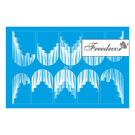 

Набор, Freedecor, Слайдер-дизайн «Аэрография» №21w, 3 шт., Белый