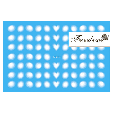 

Набор, Freedecor, Слайдер-дизайн «Аэрография» №23w, 3 шт., Белый