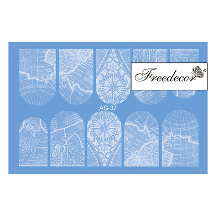 

Набор, Freedecor, Слайдер-дизайн «Аэрография» №37, 3 шт.