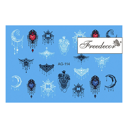 

Набор, Freedecor, Слайдер-дизайн «Аэрография» №114, 3 шт.