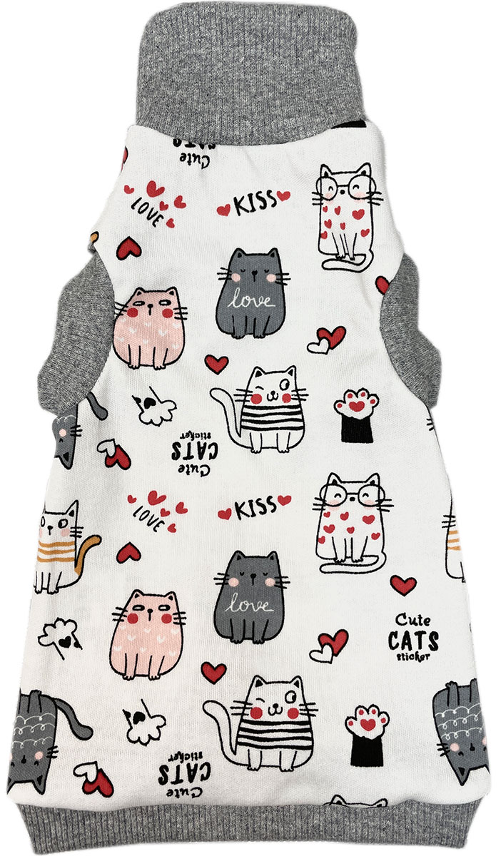 

Водолазка для кошек OSSO FASHION Cats, размер L, Белый, Cats