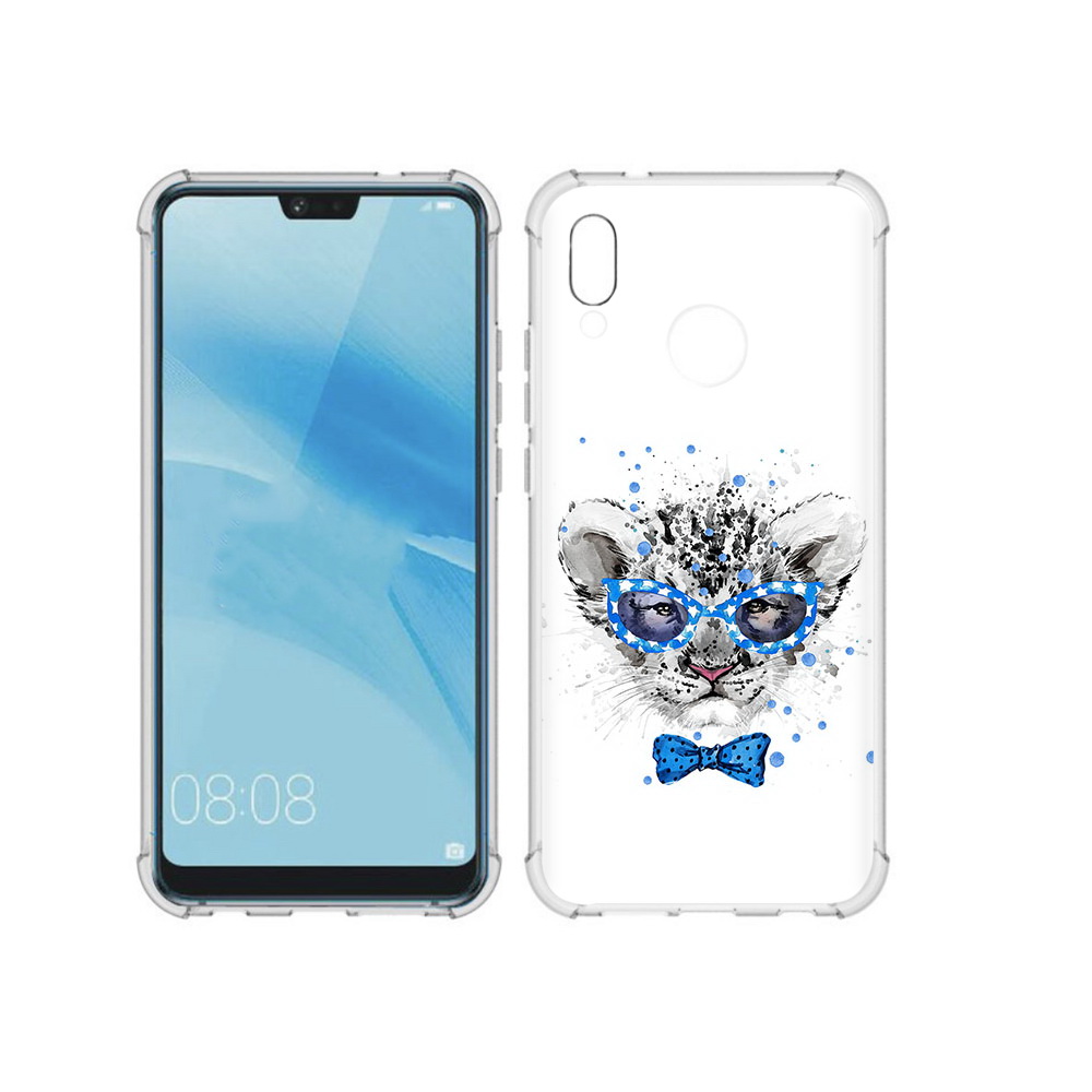 

Чехол MyPads Tocco для Huawei P20 Lite тигренок с бабочкой (PT130405.51.642), Прозрачный, Tocco