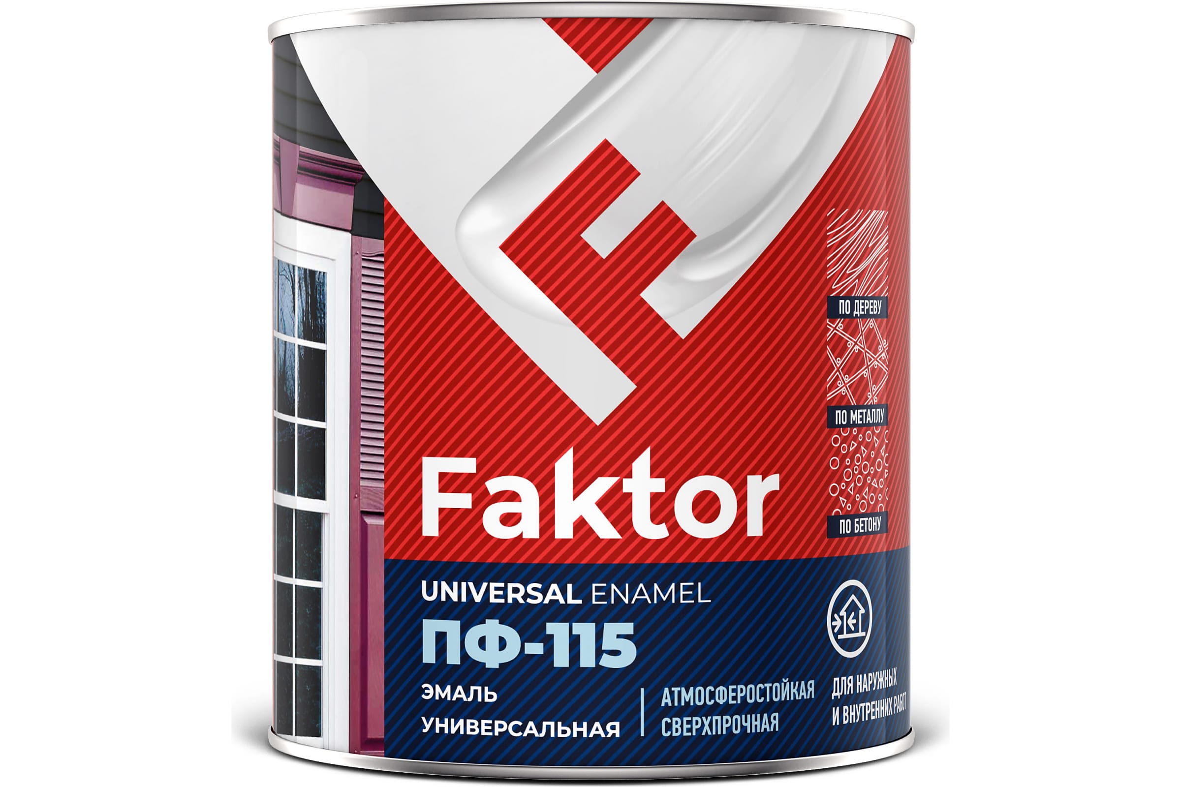 ЯРОСЛАВСКИЕ КРАСКИ Эмаль FAKTOR ПФ-115 серая, банка 0,8 кг 214725