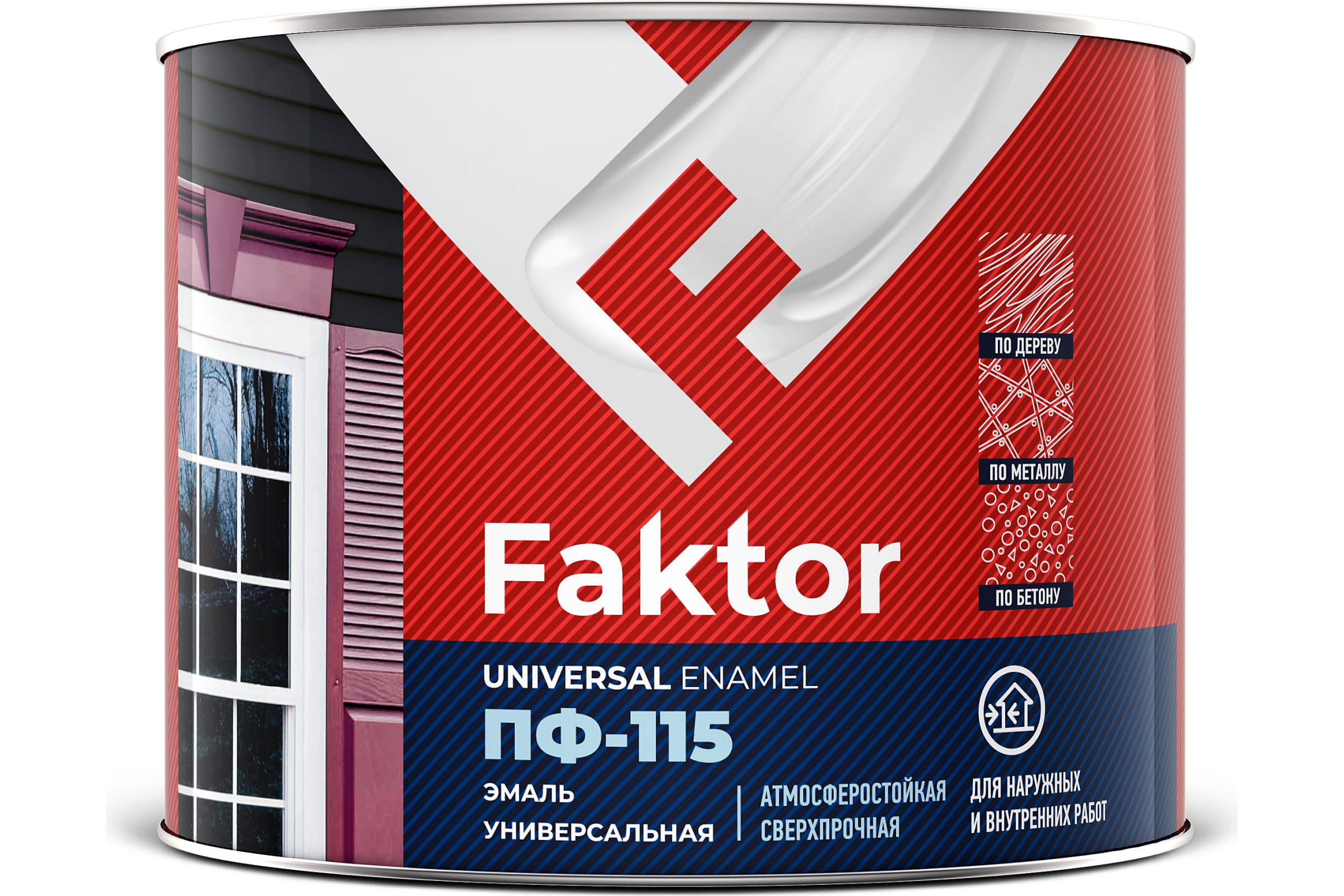 

ЯРОСЛАВСКИЕ КРАСКИ Эмаль FAKTOR ПФ-115 синяя, банка 1,9 кг 214728, Синий