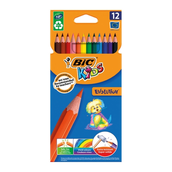 

Bic Kids Evolution ECOlutions 12шт (82902912), Разноцветные