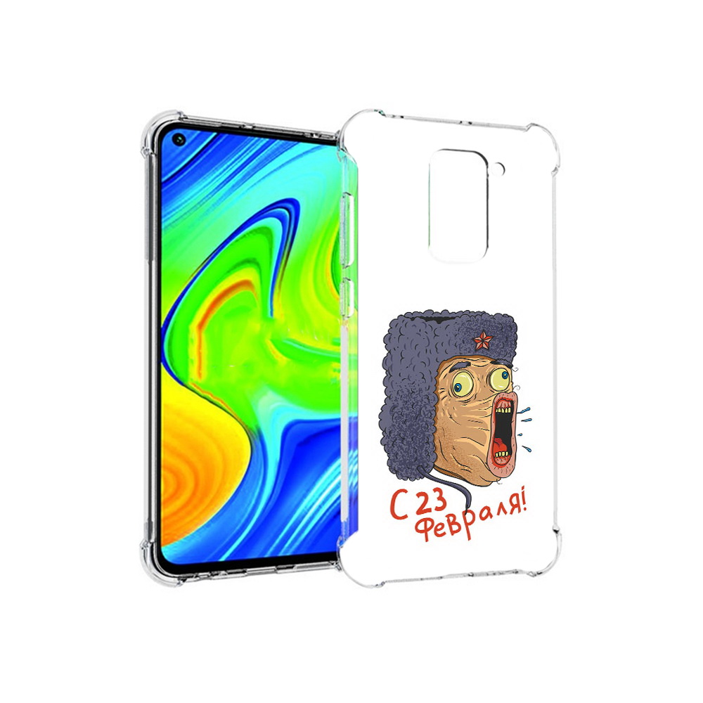 

Чехол MyPads Tocco для Xiaomi Redmi Note 9 23 февраля смешная эмоция (PT150805.258.15), Прозрачный, Tocco