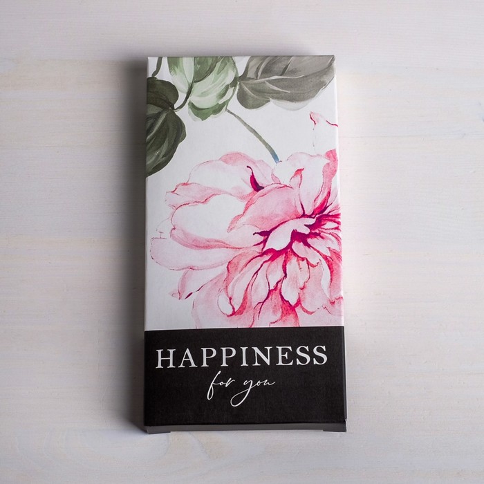 

Коробка Дарите Счастье для шоколада For you 17,3 х 8,8 х 1,5 см5 шт., Белый;черный