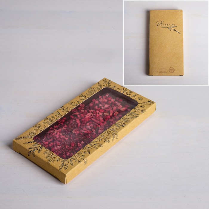 

Коробка для шоколада «Pleasure», с окном, 17,3 х 8,8 х 1,5 см(5 шт.)