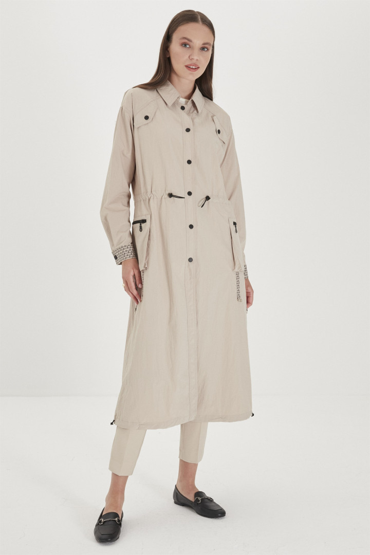 

Плащ женский Zühre 3276 бежевый 40 RU (товары доставляются из-за рубежа), 3276