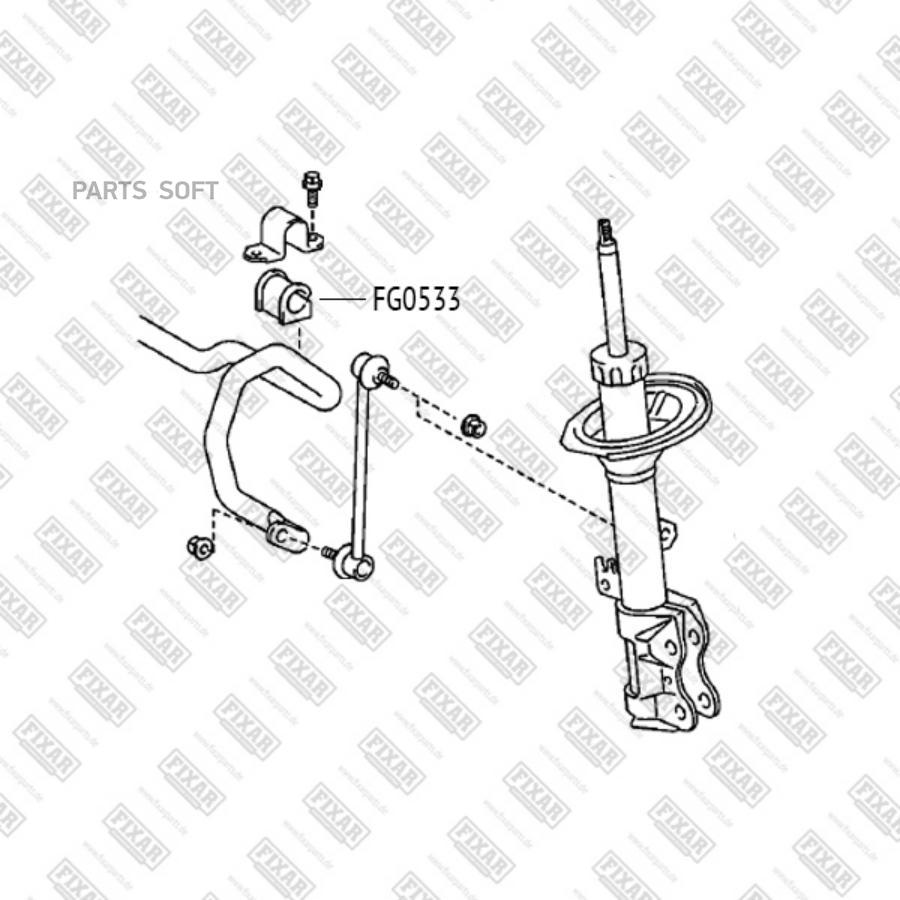 

Втулка стабилизатора переднего FIXAR FG0533