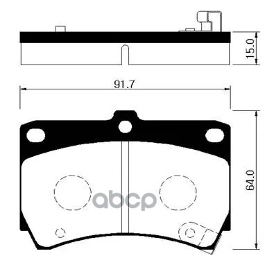 

Тормозные колодки HSB дисковые HP1002