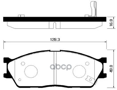 

Колодки тормозные дисковые передн KIA: RIO SF 02-05 - диски 13 HSB HP1022