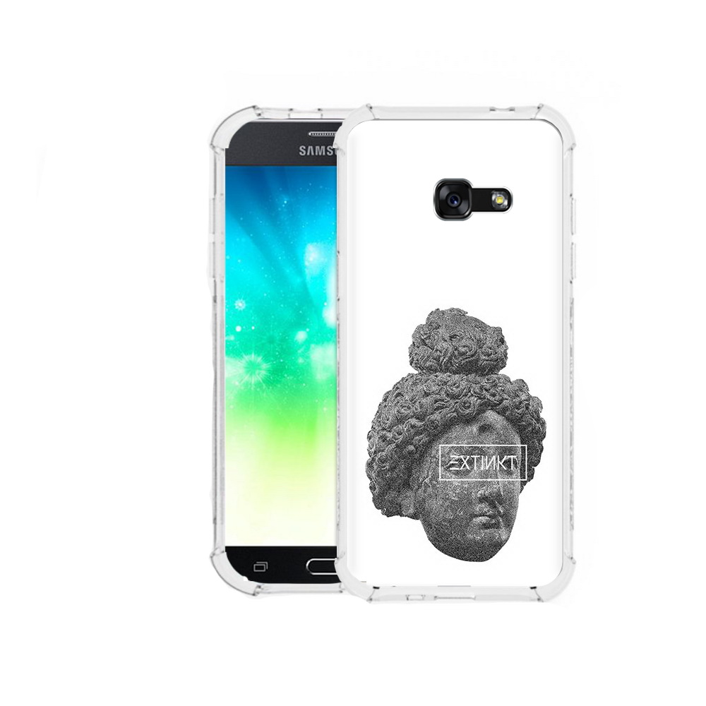 

Чехол MyPads Tocco для Samsung Galaxy A3 (2016) каменное лицо девушки, Прозрачный, Tocco