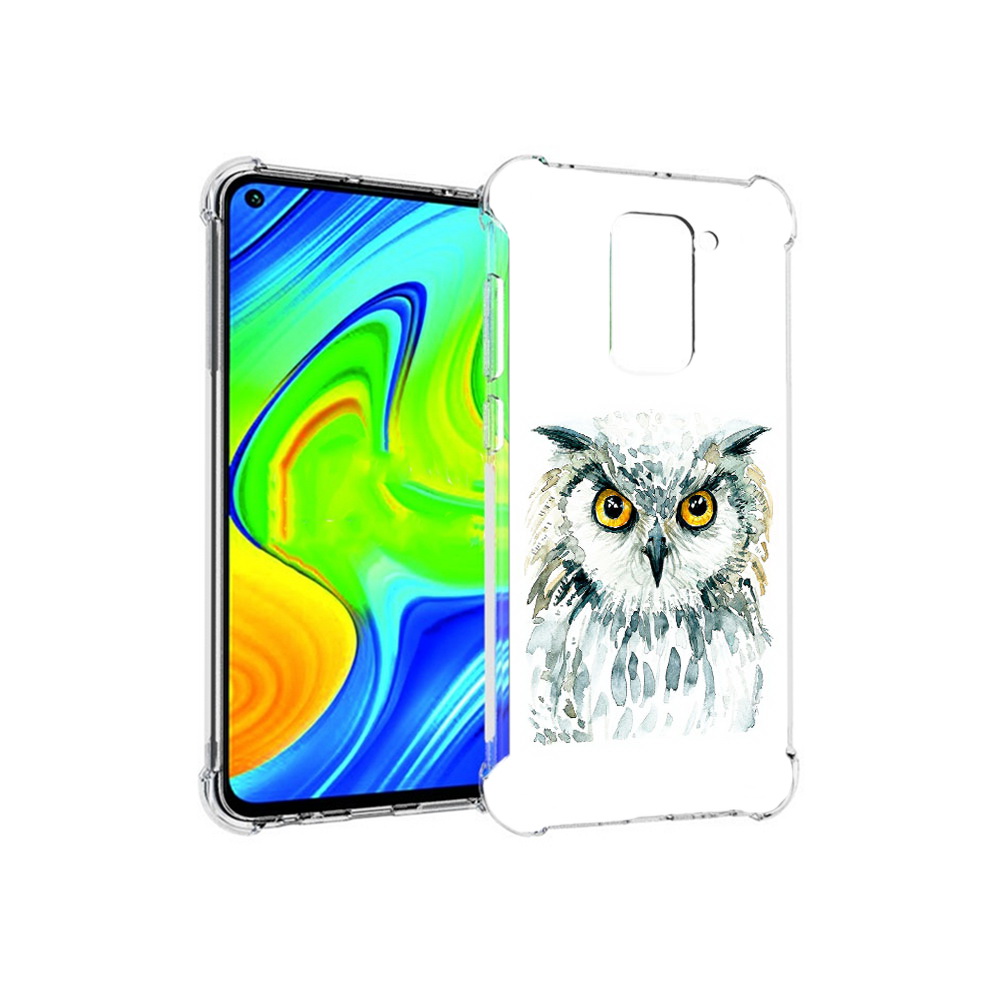 

Чехол MyPads Tocco для Xiaomi Redmi Note 9 Серьезная сова (PT150805.258.156), Прозрачный, Tocco