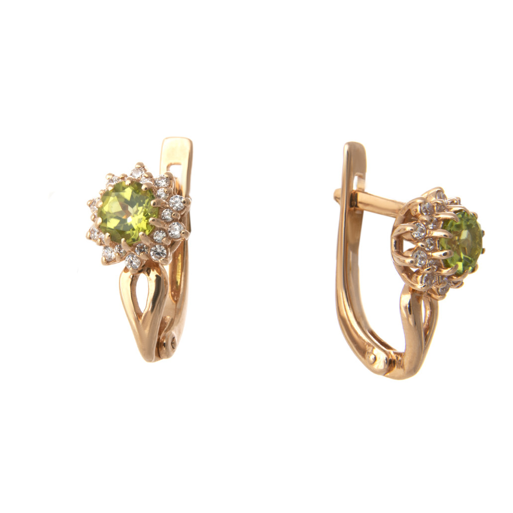 

Серьги из красного золота с гранатом Золото Дисконт с1199, с1199