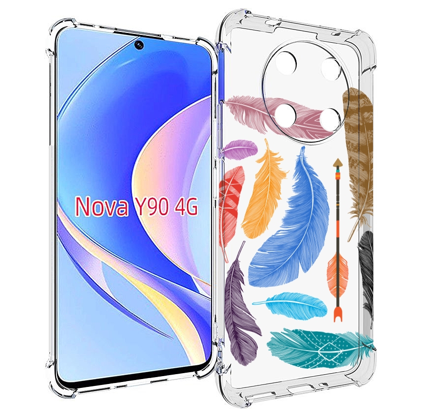 

Чехол MyPads разноцветные перья для Huawei Nova Y90 (CTR-LX1) / Enjoy 50 Pro, Tocco