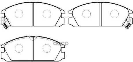 

Колодки тормозные дисковые HONDA: ACCORD 86-, INTEGRA 86- \ ACURA: 89-85 HSB HP5059