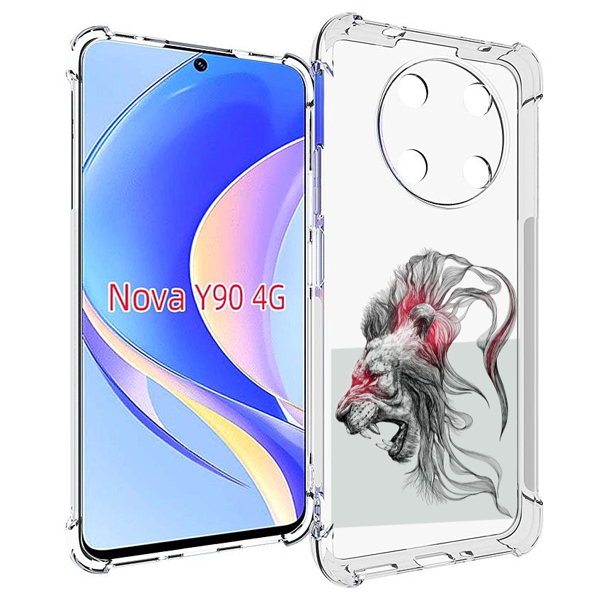 

Чехол MyPads разъяренный лев для Huawei Nova Y90 (CTR-LX1) / Enjoy 50 Pro, Tocco