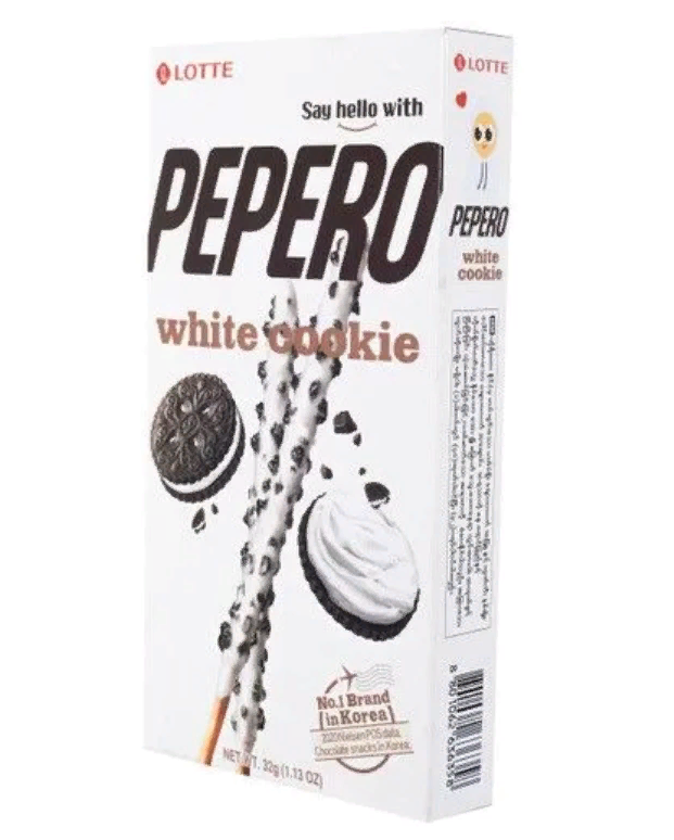 Печенье-соломка LOTTE Pepero White Cookie в молочном шоколаде 32 г (2шт.)