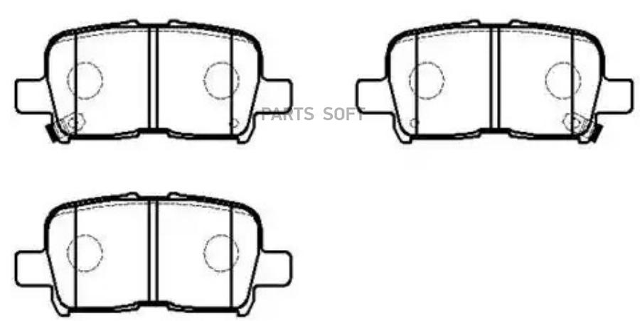 

Колодки тормозные дисковые ACURA: TRUCK 01-02 \ HONDA: TRUCK 01-04 HSB HP5092
