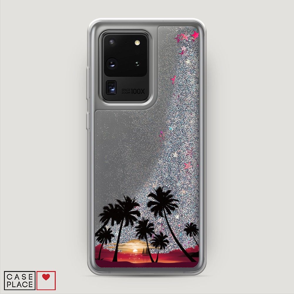 

Чехол Awog на Samsung Galaxy S20 Ultra "Закат и пальмы", Разноцветный, 29491-1