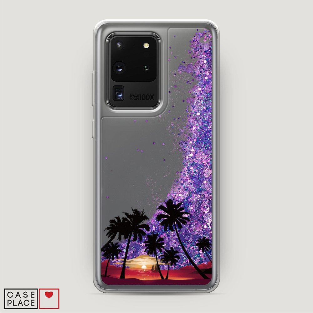 

Чехол Awog на Samsung Galaxy S20 Ultra "Закат и пальмы", Разноцветный, 29492-1