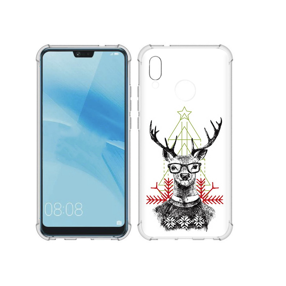 Чехол MyPads Tocco для Huawei P20 Lite умный олень (PT130405.51.652)