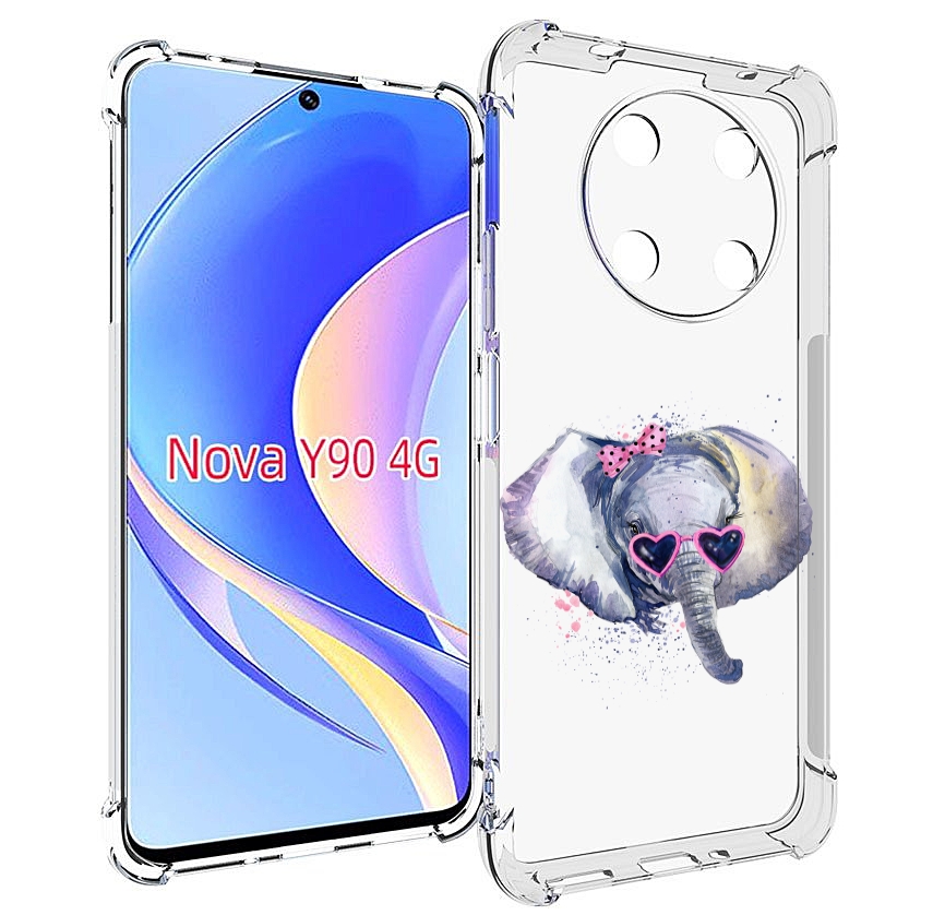 

Чехол MyPads слоник в очках для Huawei Nova Y90 (CTR-LX1) / Enjoy 50 Pro, Tocco