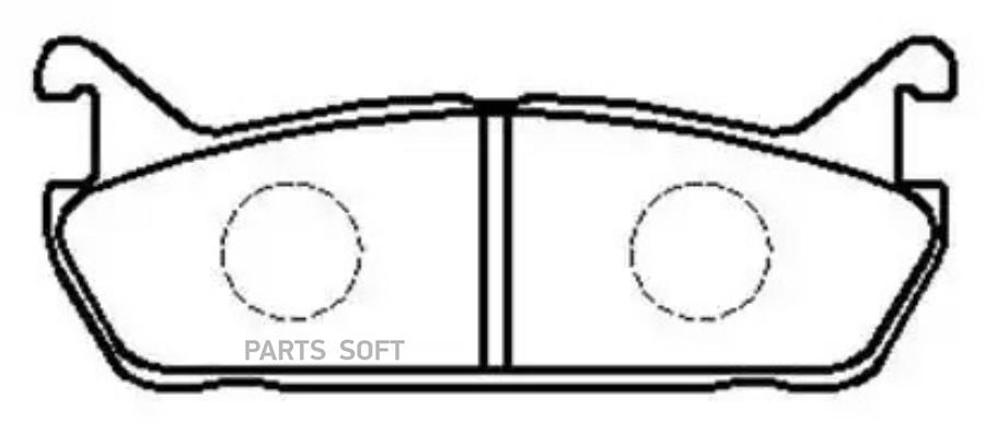 

Колодки тормозные дисковые ROADSTAR(MAZDA), APPLAUSE HSB HP8091
