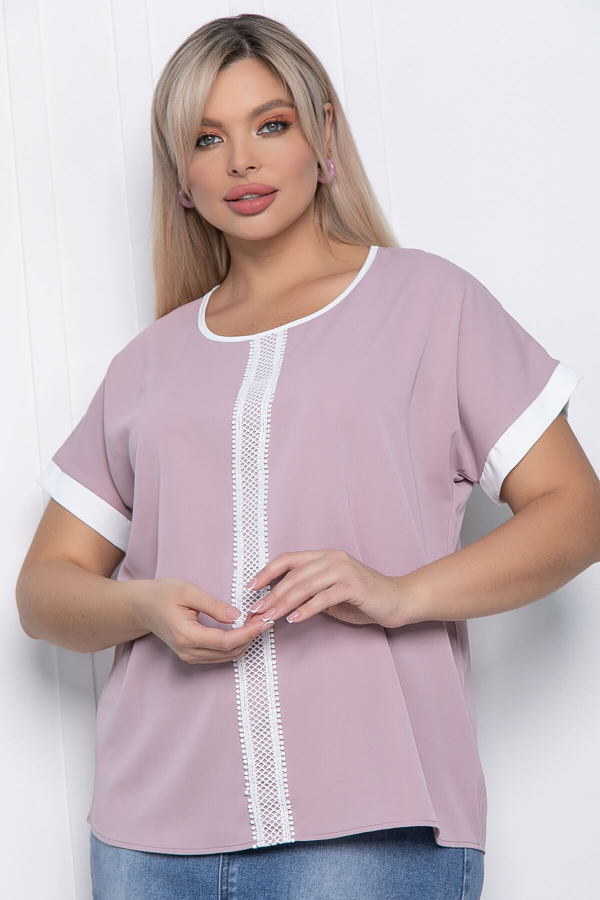 

Блуза женская LT Collection Колибри розовая 50 RU, Розовый, Колибри
