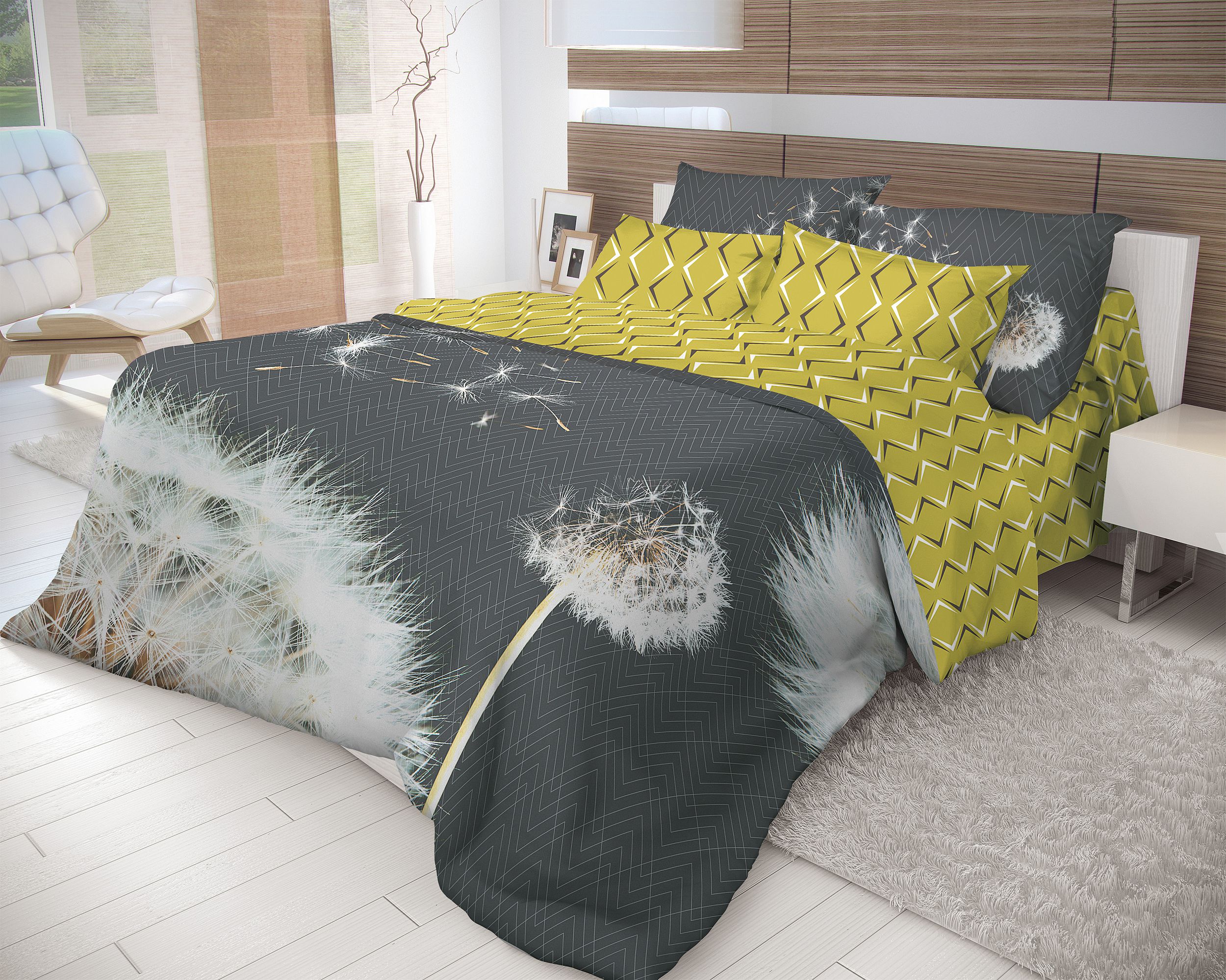 фото Комплект постельного белья волшебная ночь евро dandelion