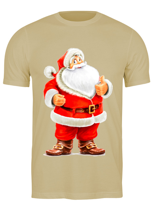 

Футболка мужская Printio Happy new year бежевая M, Бежевый, Happy new year