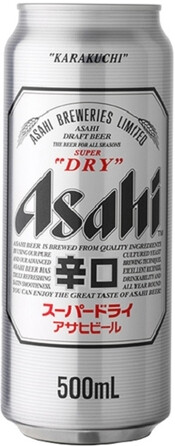 

Пиво Asahi Breweries Super Dry ж/б 5,2% 0,5 л, Светлое
