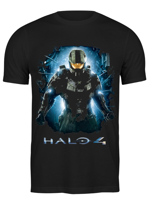 

Футболка мужская Printio Halo 4 черная M, Черный, Halo 4
