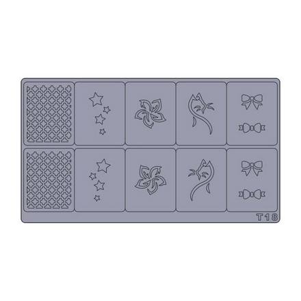

Набор, Freedecor, Трафареты для аэрографии T18, 3 шт.