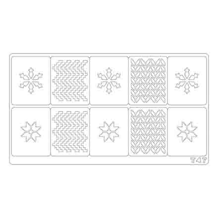 

Набор, Freedecor, Трафареты для аэрографии T47, 3 шт.