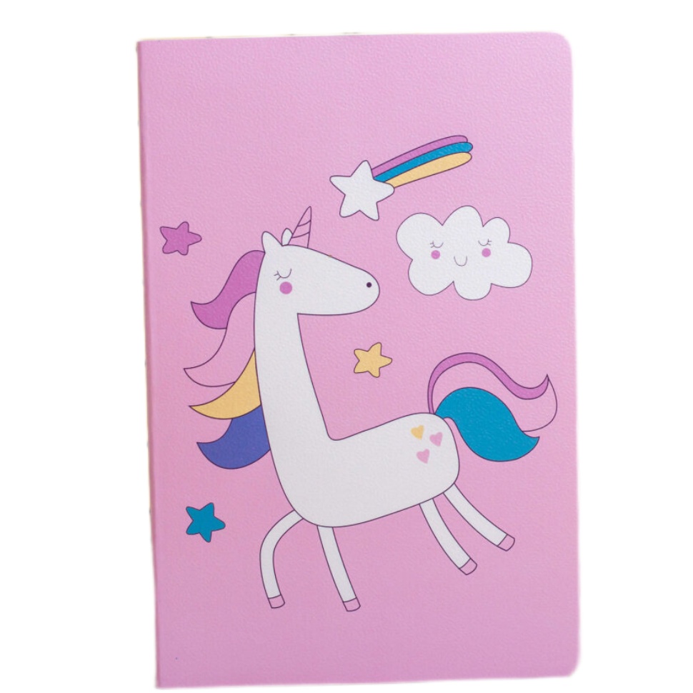 

Тетрадь "Sleeping unicorn and clouds", A5 розовая 13.5х20.5, Sleeping unicorn and clouds