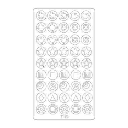 

Набор, Freedecor, Трафареты Deep Design T119, 3 шт.